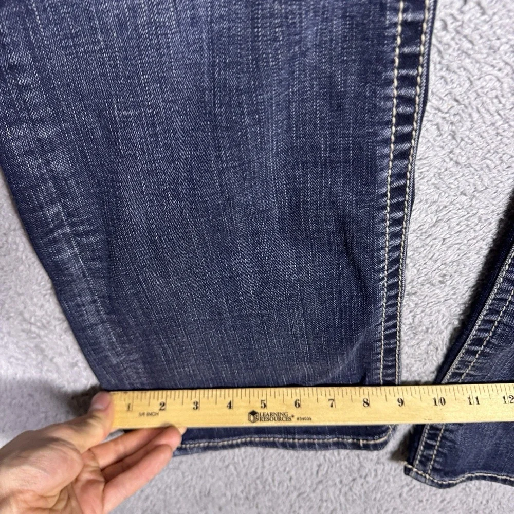 Salvage Jeans Mens 36R Mayhem Regular Straight Denim Whisker Thick Stitch 23-460